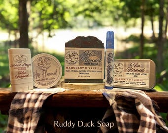 His Flannel Soap & Body Collection