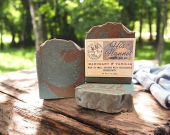 His Flannel Soap – Mahogany & Vanilla