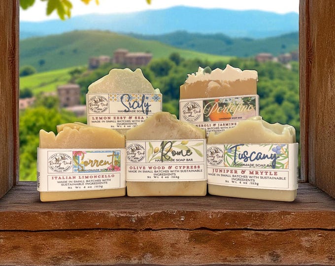 A Journey Through Italy Collection - Handmade Soaps Inspired By Italian Locations