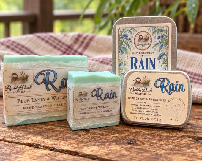 Rain Soap Bar & Solid Lotion Nibs