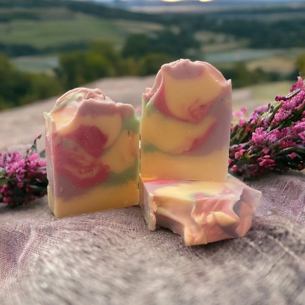 Argyle- Handmade Soap Scented in Wild Heather & Thyme