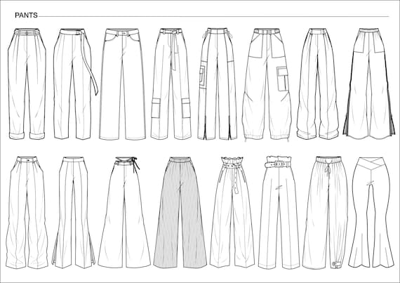 Pleated Trousers: Over 634 Royalty-Free Licensable Stock Vectors & Vector  Art | Shutterstock