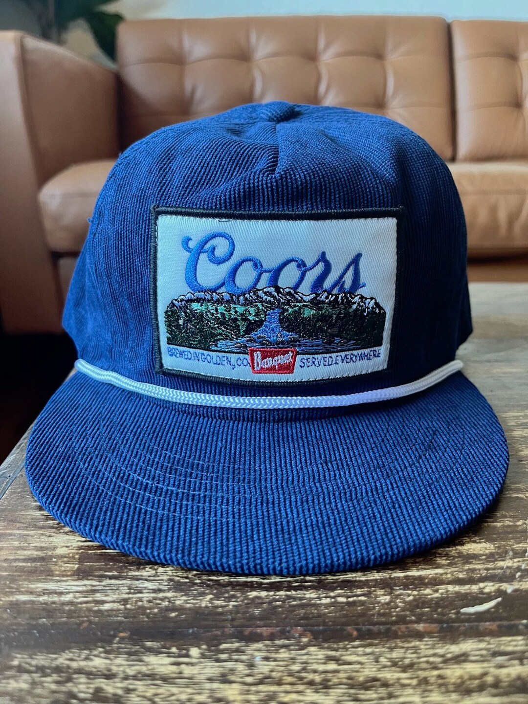 Coors Banquet Corduroy Snap Back Hat Etsy