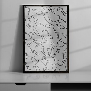 2024 Formula One F1 Grand Prix Calendar Race Track Circuit Print Poster | F1 Wall Decor | Perfect Gift for F1 Fan | F1 Map Print