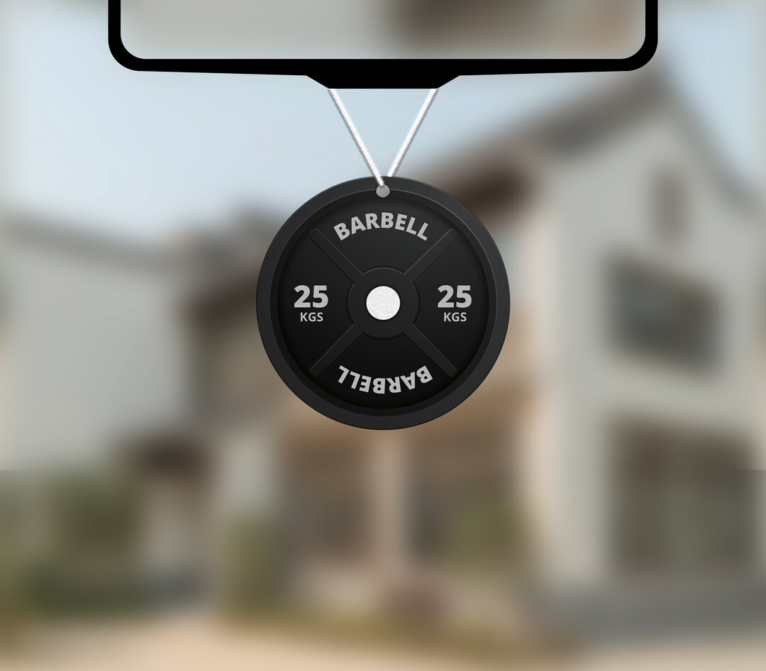 Gym Barbell Weight Plate Car Air Freshener. Gym Lovers Car Etsy UK
