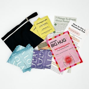 First Period Kit: Menarche Essentials | Period Kit for Girls | Period Education | Tween Period | Period Talk | Menstruation | Organic Period