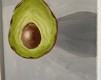 Avocado realism painting