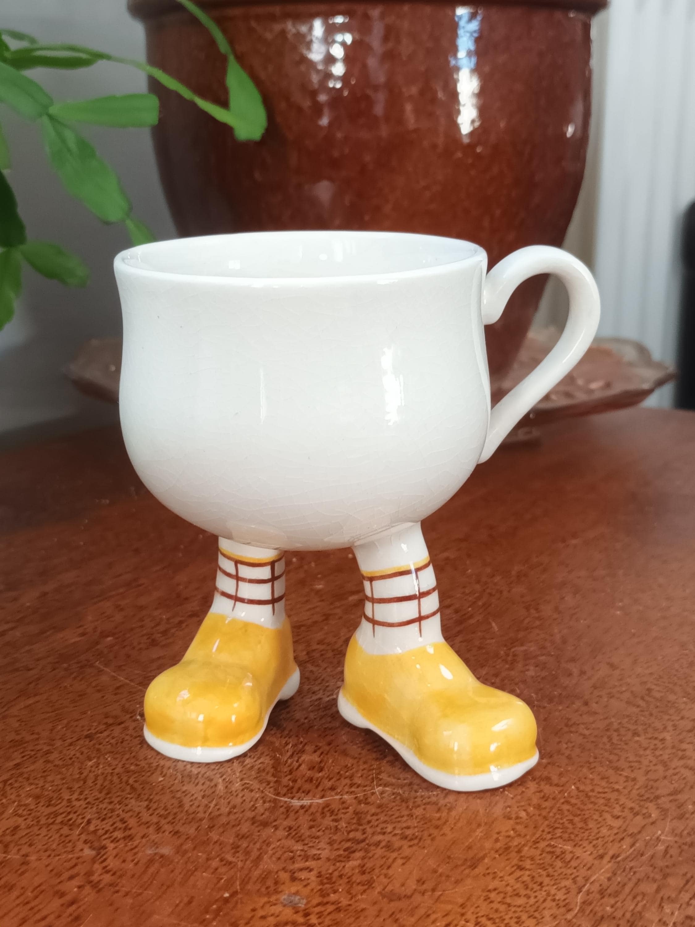 Carlton ware 脚付き マグカップ 雑貨 英国 ヴィンテージ デザートカップ 持ち手付き マグ ライムグリーン 花瓶 98309 イギリス ヴィンテージ カールトンウェア ウォーキングウェア 脚長