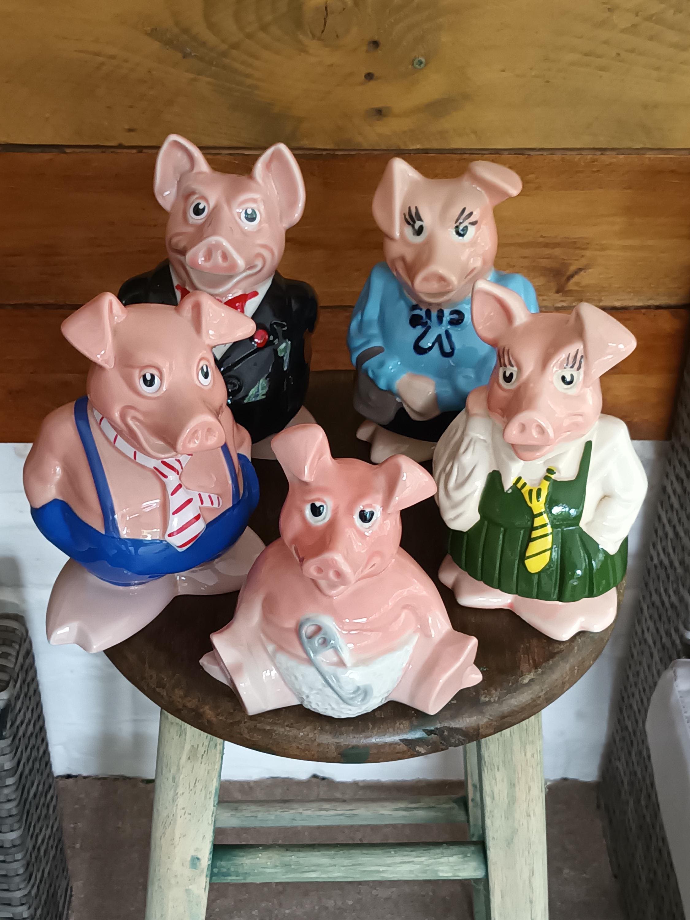 Vintage Pottery Piggy Bank - Etsy Canada