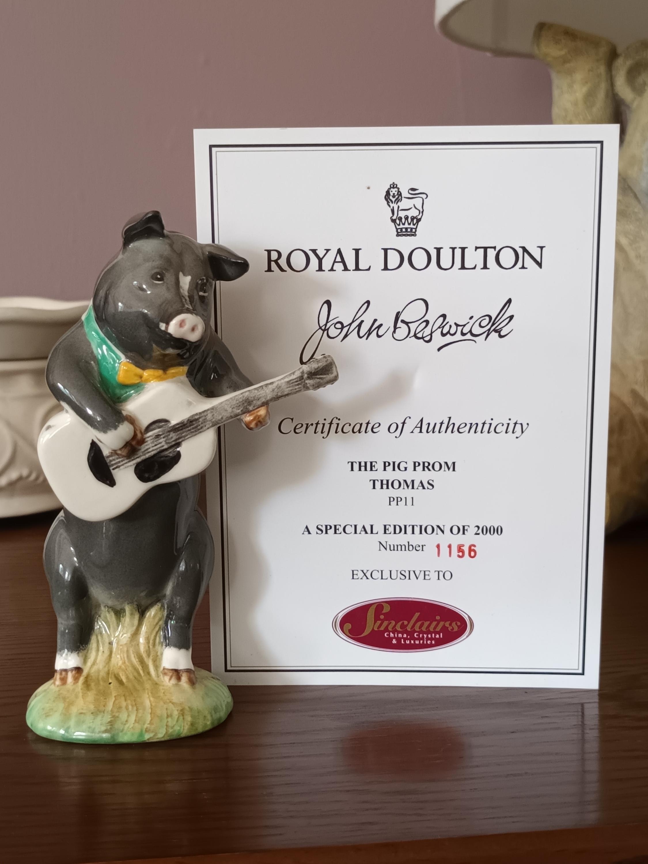 Lovely Rare Vintage Original Box Beswick English Ceramic Promenade