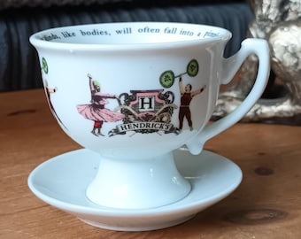 Hendricks Gin Cup and Saucer - Two Different Available - Etsy