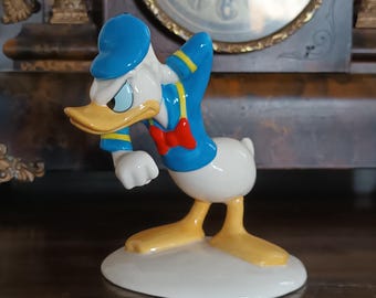 Zeldzaam moeilijk te vinden vintage Royal Doulton Donald Duck Disney's 70th Anniversary Edition-beeldje in fantastische staat in originele doos