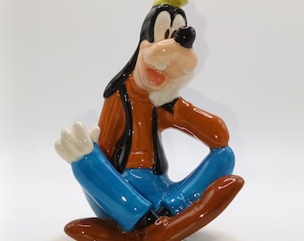 Zeldzaam moeilijk te vinden vintage Royal Doulton Mickey Mouse Goofy Disney's 70th Anniversary Edition-beeldje in fantastische staat in originele doos