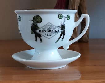 Hendricks Gin Cup and Saucer - Two Different Available - Etsy