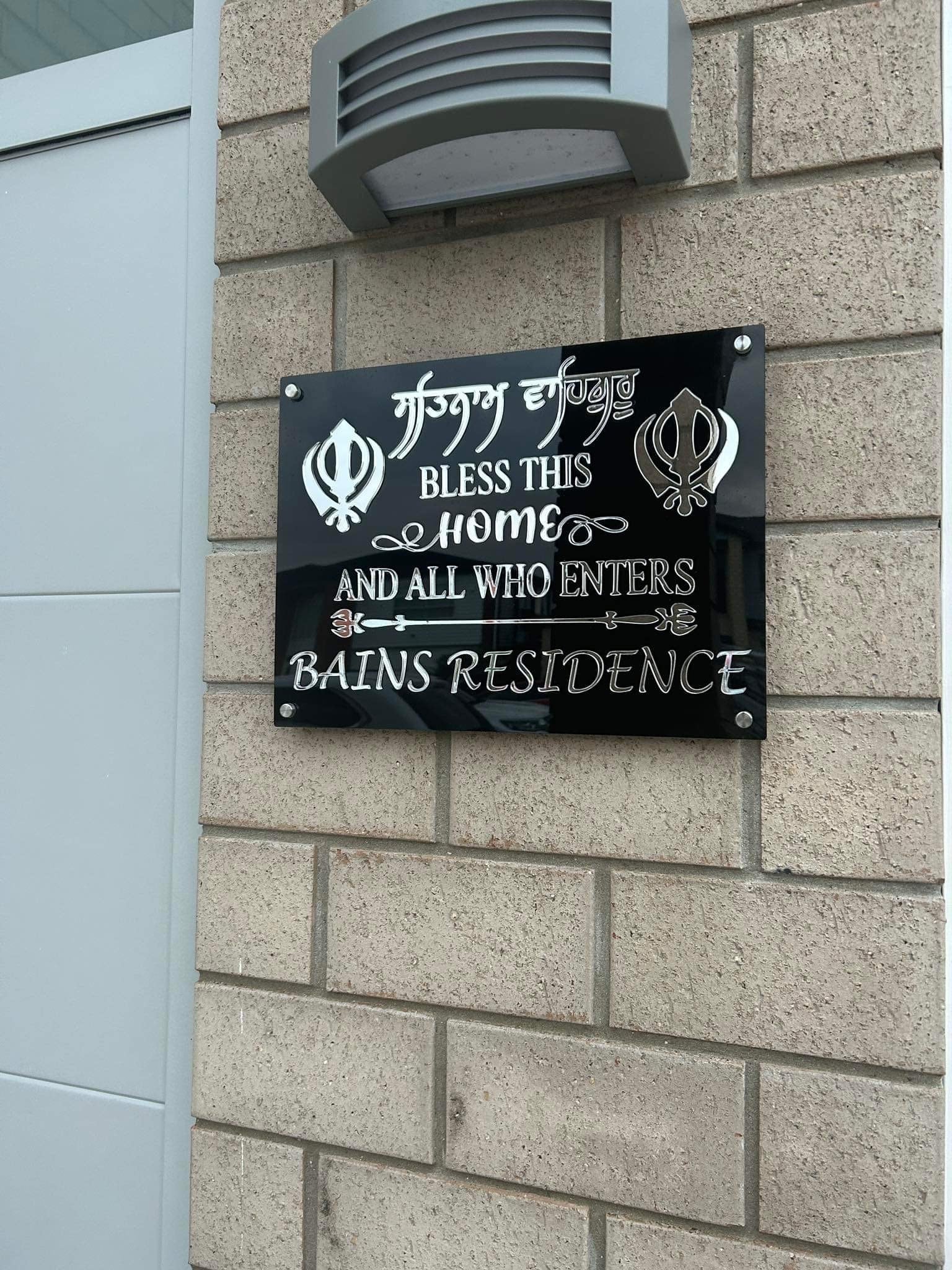 Customised Punjabi House Name Signs Etsy Canada