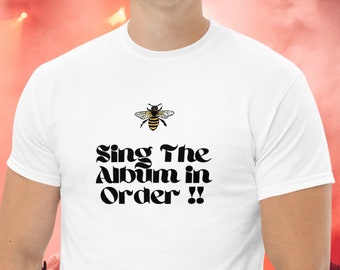 Sing The Album in Order Bee T-Shirt, Concert Unisex Tee