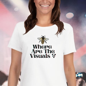 Where Are The Visuals, Konzert Shirt, World Tour Shirt, Bienen Shirt, Bienen Shirt, Lustiges Konzert Shirt Unisex T-Shirt
