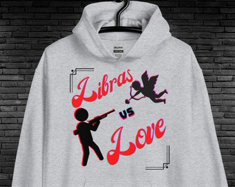 Libra Vs Love Hoodie, Astrology Zodiac Gift