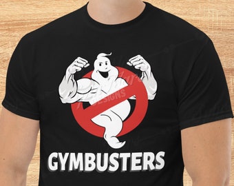 GymBusters Graphic Tee, Funny Fitness Shirt