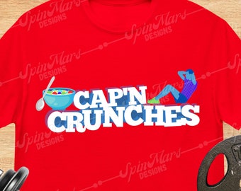 Cap'n Crunches Gym Shirt, Fitness Humor Tee