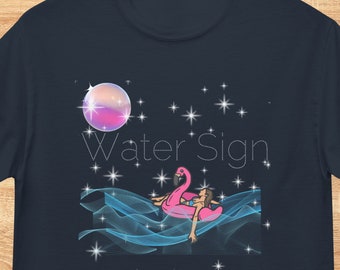 Zodiac Water Sign Cotton Tee, Astrology Shirt