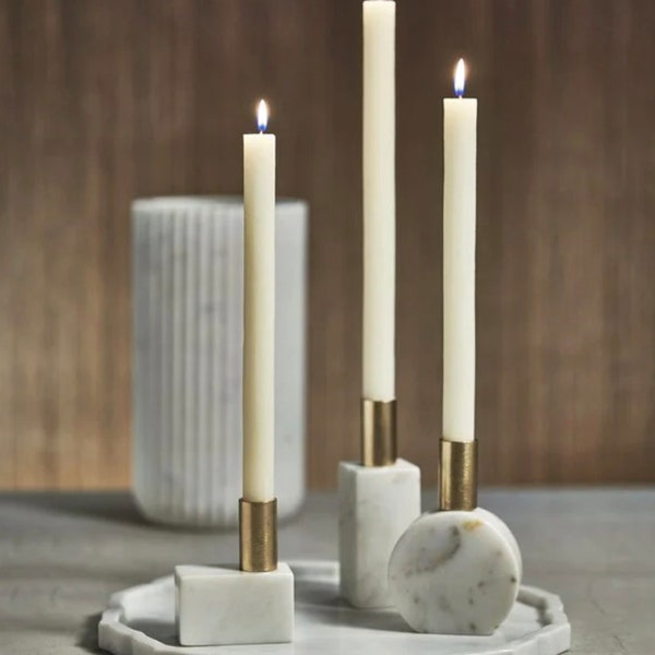 Marble Candle Holder Etsy
