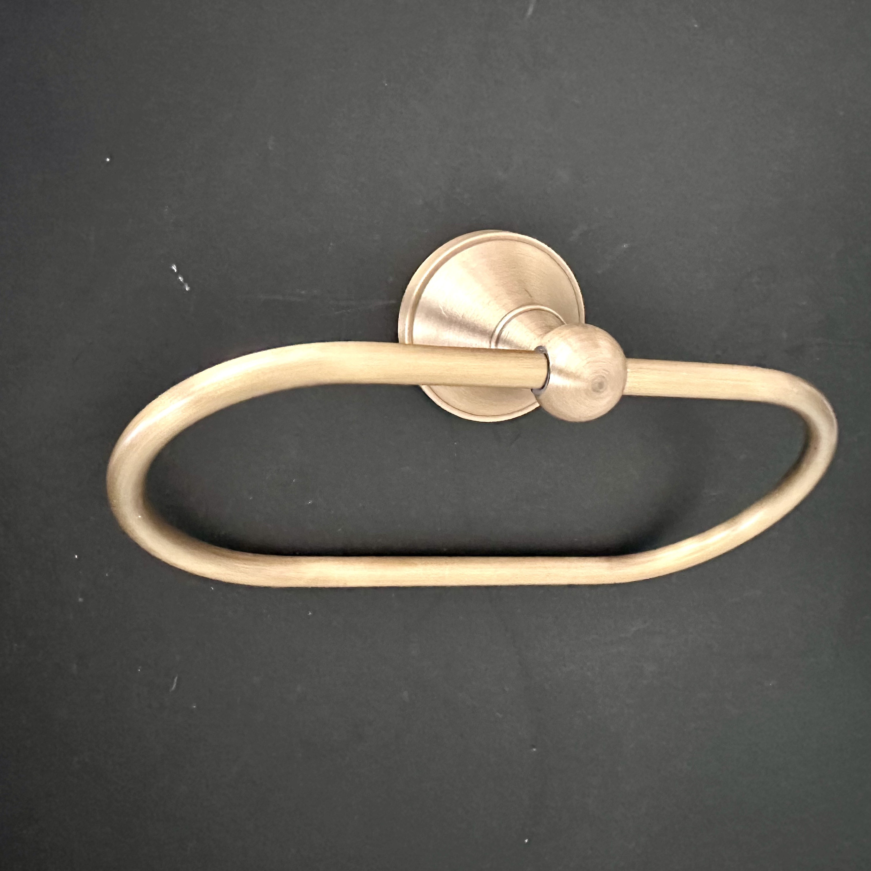 Antique Brass Bathroom Set of 2 Hand Towel Ring and Toilet Paper