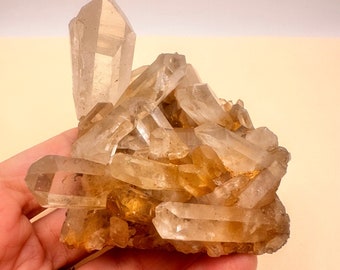 Hematite Quartz Cluster - Optic! Fabulous! High Quality Natural Quartz Points Cluster | Crystal Mineral Specimen