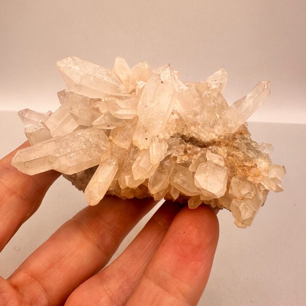 Beautiful Quartz Cluster - Semi-Optic Classic Clear Quartz | Nice Quality Natural Quartz Points Cluster | Crystal Mineral Specimen