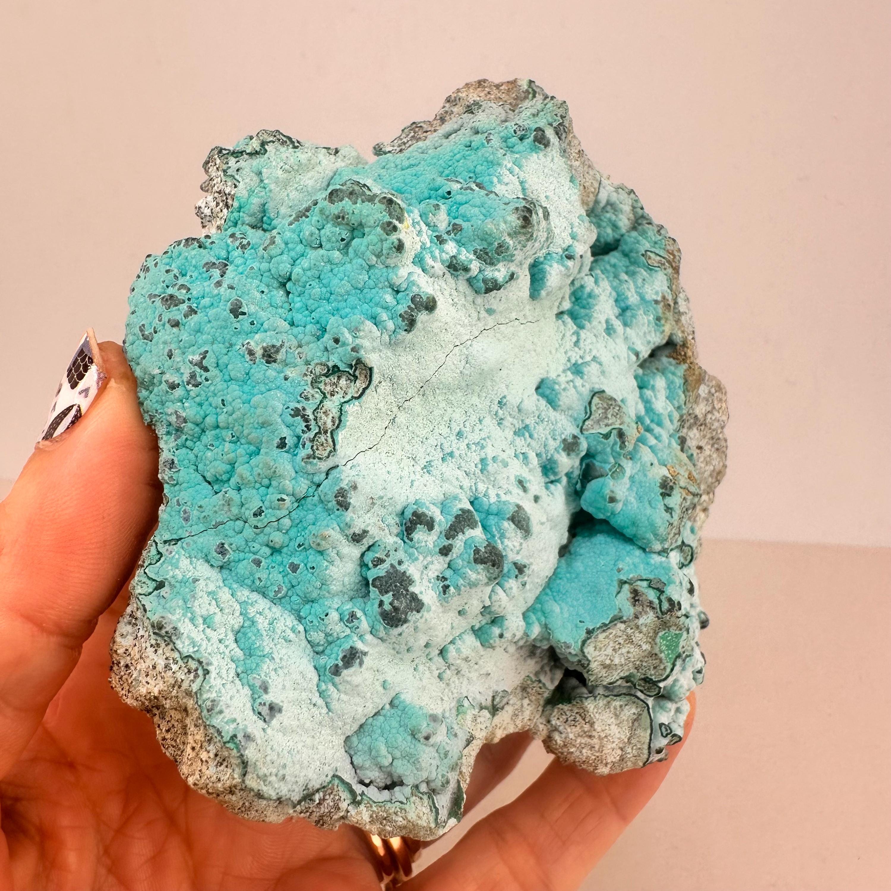 Big Bright Blue Chrysocolla - Stunning Mineral Specimen Crystal