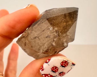 Smoky Hashupi Quartz Point - Thick "Himalayan" Quartz, High Quality Crystal, Mineral Specimen | Hashupi Mine, Pakistan