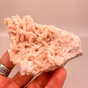 Pearly Pink Dolomite with Sparkle Quartz from Hunan, China - Gorgeous Mineral Specimen Similar to Calcite
