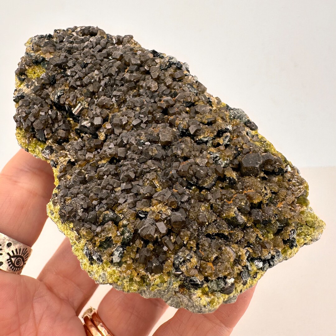 Rare Andradite Garnet With Epidote and Diopside - Old Stock From Rare ...