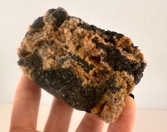 Chabazite Stilbite Geode: Rare Deccan Traps Zeolite Crystal