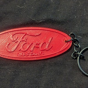 Ford Mustang logo keychain 3d print