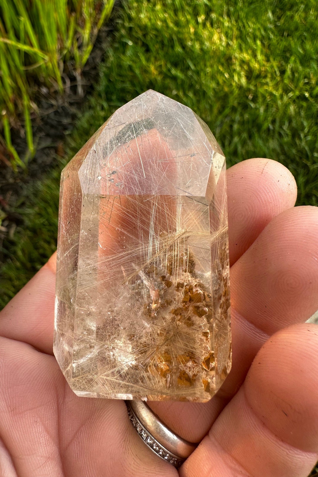 Garden Quartz Tower With Rutile Inclusions Etsy