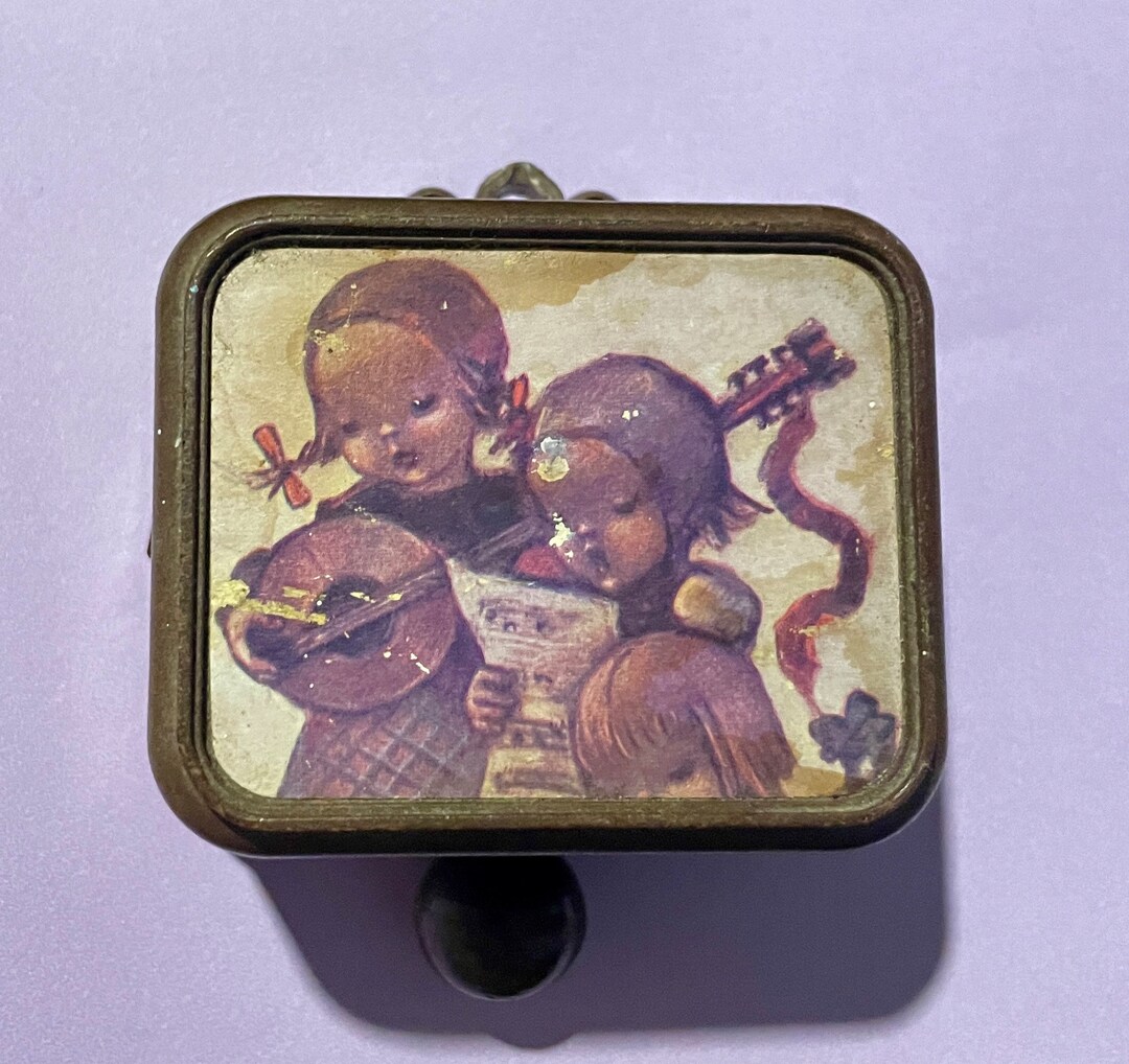 Vintage Japan Hummel Music Box pull String hi Lily Hi Etsy