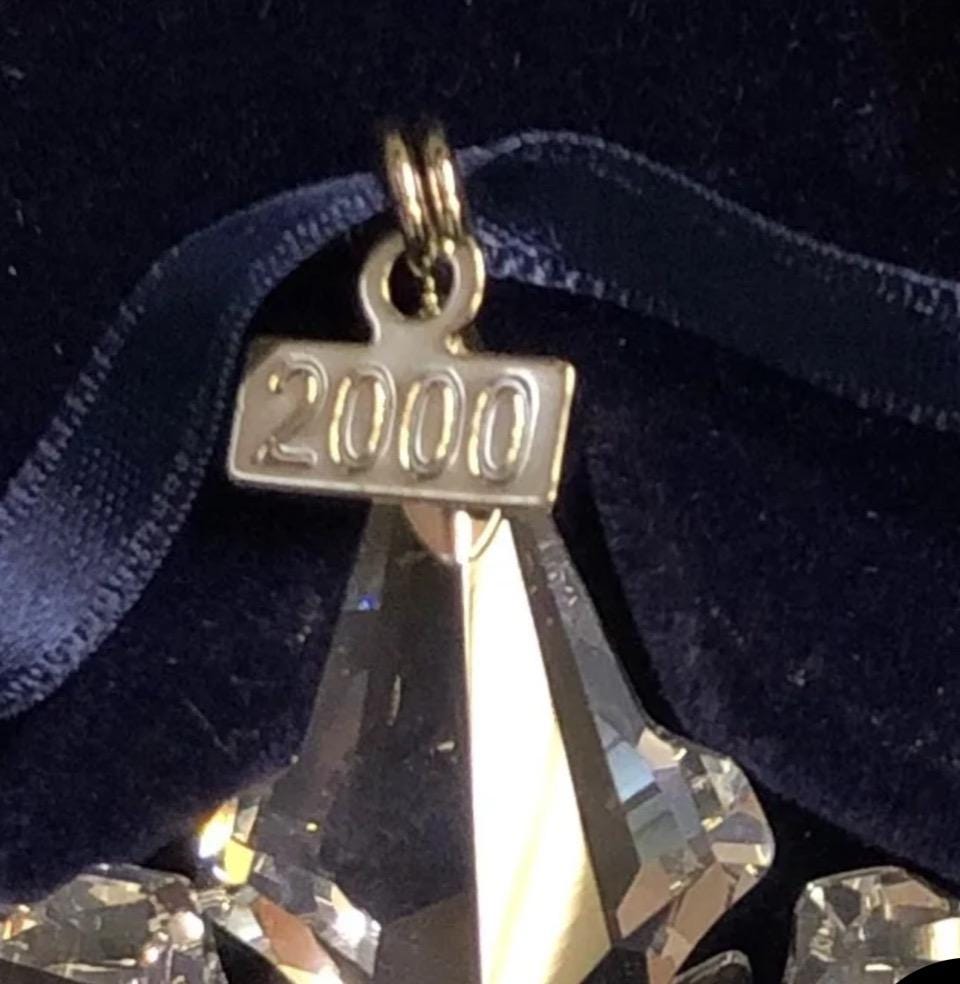 2000 Swarovski Christmas Ornament - Etsy