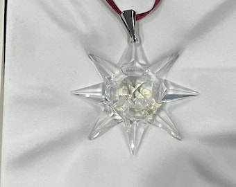 Swarovski Crystal 1992 Second Annual Snowflake Christmas Ornament