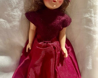 Muñeca Mary Todd Lincoln, muñeca antigua de ojos soñolientos