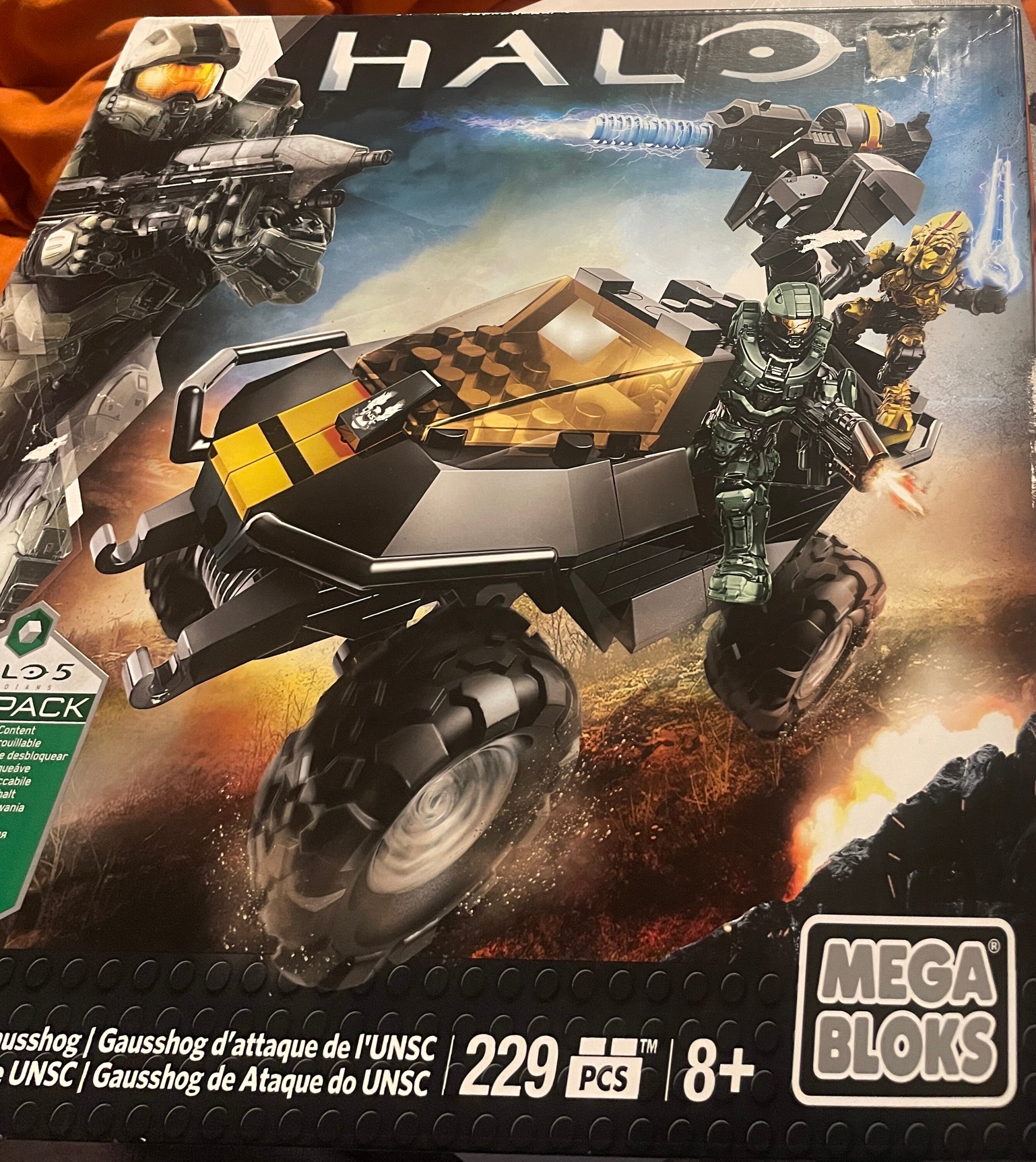 Halo Mega Bloks UNSC Attack Gausshog Set CNG66 SEALED Retired RARE