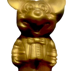 Vintage Brass Mickey Mouse Figurine, Paperweight