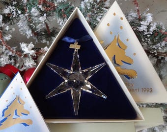 Swarovski Crystal Little Star Ornament 2003 Annual Box Holiday