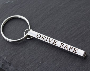 Keyring with engraving made of stainless steel PREMIUM