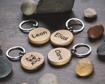 Keyring for children personalized engraving