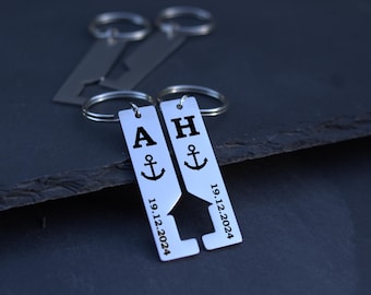Keychain house apartment personalized with engraving
