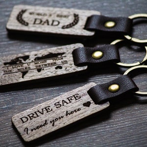 Porte-clés personnalisé en BOIS, gravure, pendentif en bois, cadeau image 3