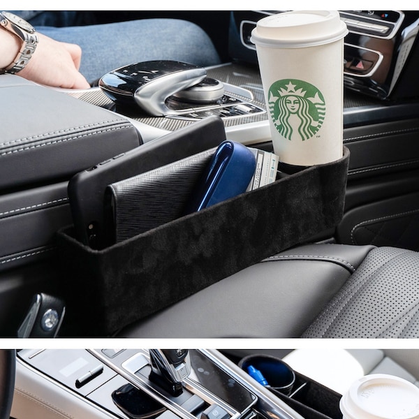 Car Seat Organizer Set (Left & Right) for Car Storage Declutter your Car and save storage for charger pen smartphone