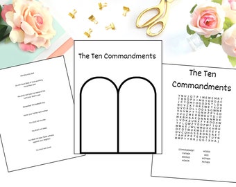 Ten Commandments Activity Pages