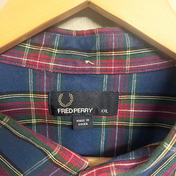 Xxl Fred perry shirt plaid